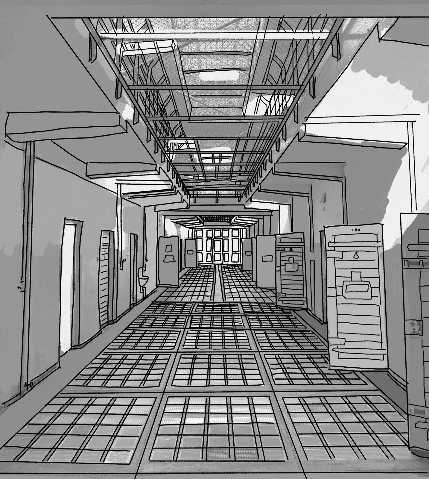 The main prison floor